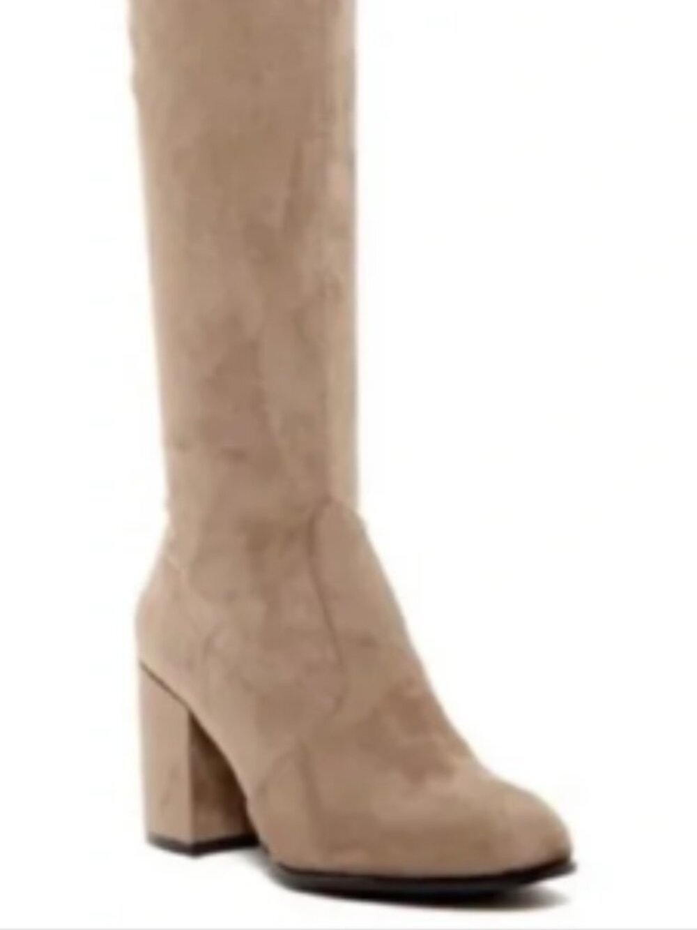 New Size 7.5 Steve Madden Slayer Over the Knee Taupe Boots (ABBA) - Picture 2 of 15